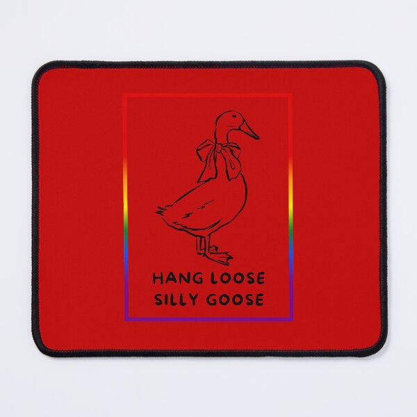 Item preview, Hang Loose Silly Goose Slogan, Reserved Goose with bow graphic, Pride, Silly goose, thanksgiving vibes, funny, holiday vibes, designed and sold by PrideBeProud.