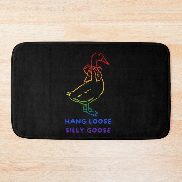 Item preview, Hang loose  silly goose slogan, Reserved goose with bow graphic, pride, silly goose, thanksgiving vibes, funny, pridebeproud, meme, cute, joke, quack quack, animals, holiday vibes designed and sold by PrideBeProud.