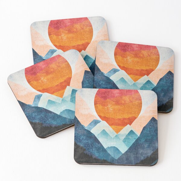 Item preview, Abstract Mountains Landscape designed and sold by NicolasGlowArt.
