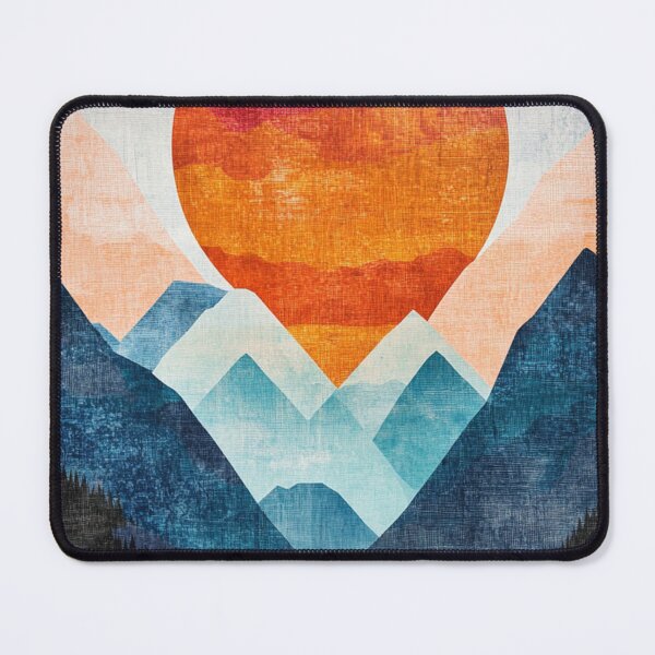Item preview, Abstract Mountains Landscape designed and sold by NicolasGlowArt.