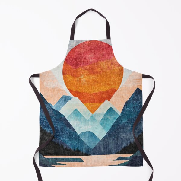 Item preview, Abstract Mountains Landscape designed and sold by NicolasGlowArt.