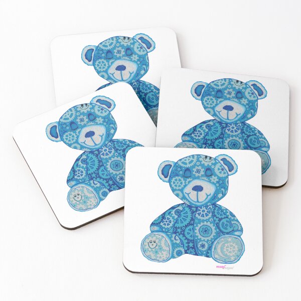 Item preview, Gear Bears Doodle Gears Geartopia Teddy Bear Art by MeganAroon designed and sold by MeganAroon.