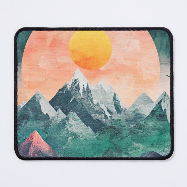 Item preview, Abstract Sunset Mountains designed and sold by NicolasGlowArt.