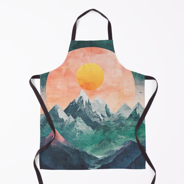 Item preview, Abstract Sunset Mountains designed and sold by NicolasGlowArt.