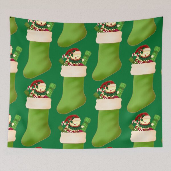 Item preview, Christmas sock (green) designed and sold by SkyLune.