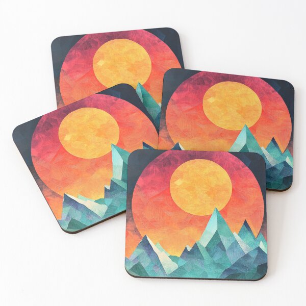 Item preview, Abstract Design of Mountains designed and sold by NicolasGlowArt.