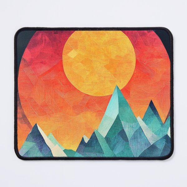 Item preview, Abstract Design of Mountains designed and sold by NicolasGlowArt.