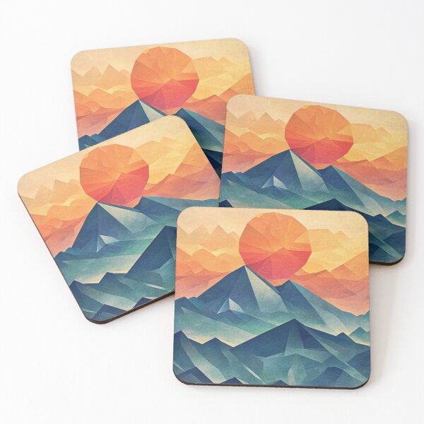 Item preview, Abstract Mountains designed and sold by NicolasGlowArt.