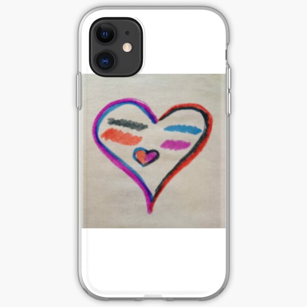heart smiling face iPhone Soft Case