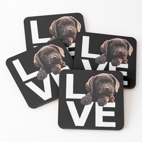 Item preview, Love Chocolate Lab Puppy Dog designed and sold by Just-Arts-4U.