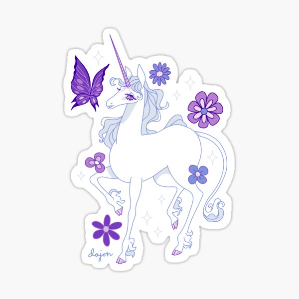 Item preview, The Last Unicorn and The Butterfly - Lilac Flowers designed and sold by dajonacevedo.