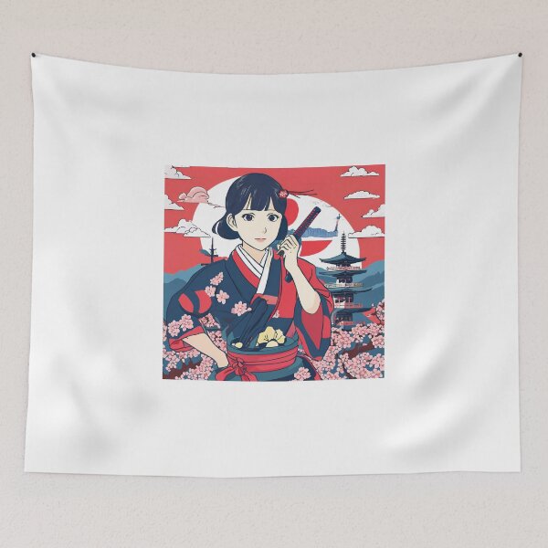 Item preview, Japanese surrounded by Sakura designed and sold by Gina-Rosa.