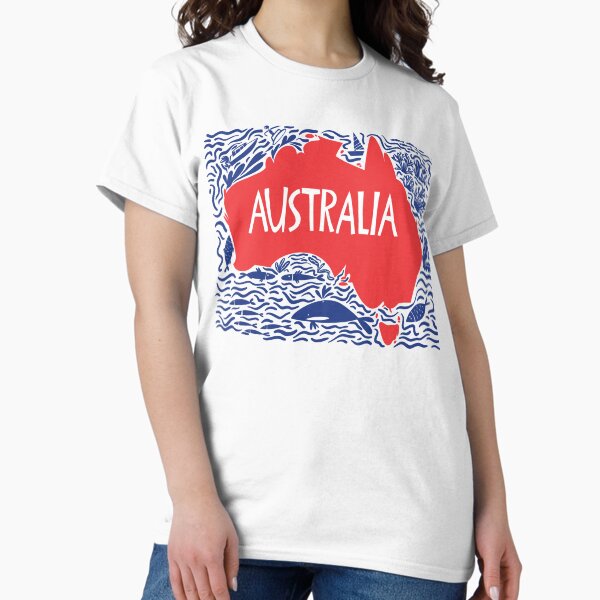 Vista previa del artículo con la obra «Mapa de Australia», diseñado y vendido por skalihm.
