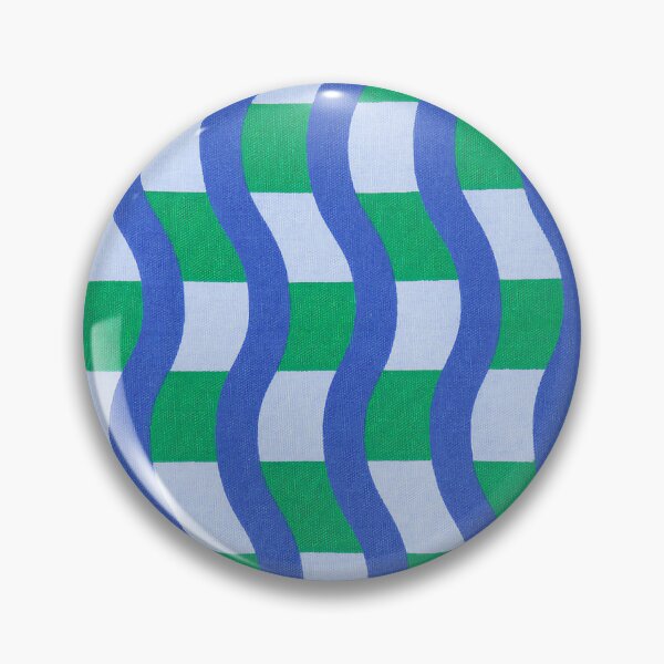 Item preview, Pop Cushion - Wavy Lines Blue / Green designed and sold by LeGrizou.