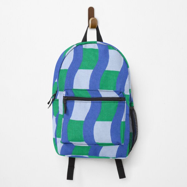 Item preview, Pop Cushion - Wavy Lines Blue / Green designed and sold by LeGrizou.