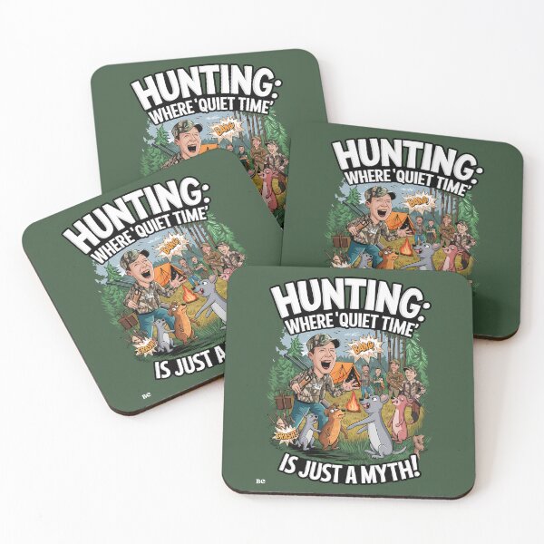 Item preview, Hunting: Where Quiet Time Is Just A Myth! Hunting Theme designed and sold by Shabby Script Archive | Digital Designer .