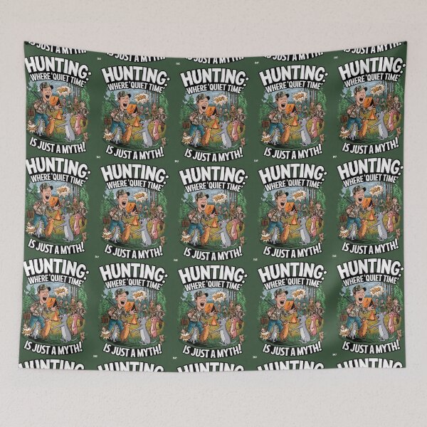 Item preview, Hunting: Where Quiet Time Is Just A Myth! Hunting Theme designed and sold by Shabby Script Archive | Digital Designer .