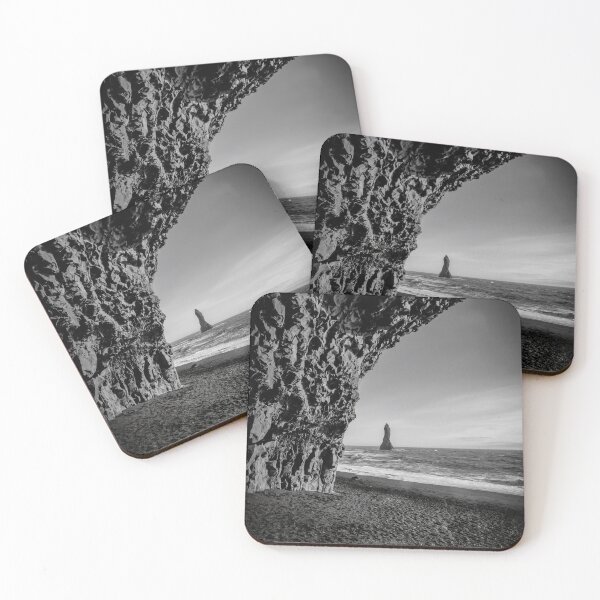Item preview, Reynisfjara, Iceland 2 BW designed and sold by jrtwynam.