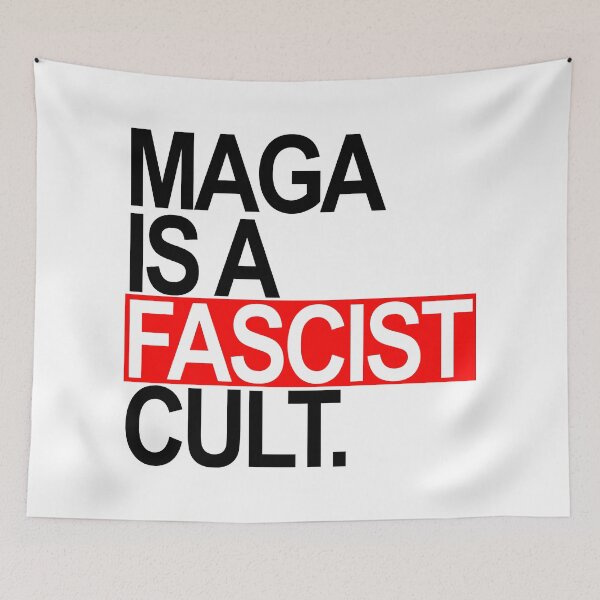 Item preview, MAGA is a FASCIST Cult (black red) designed and sold by Thelittlelord.