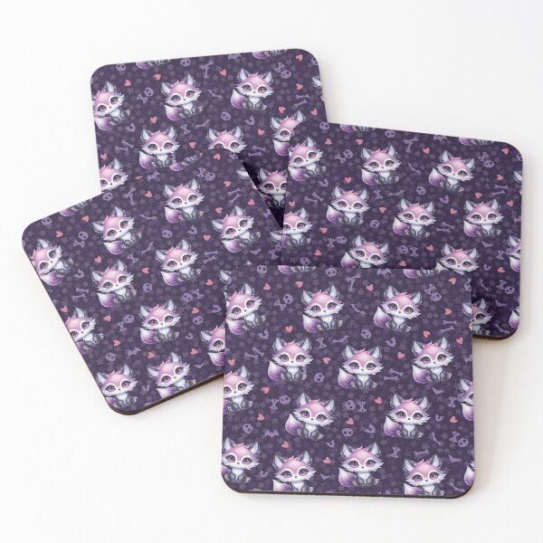 Item preview, Goth Purple Fox designed and sold by GriffyPrints.