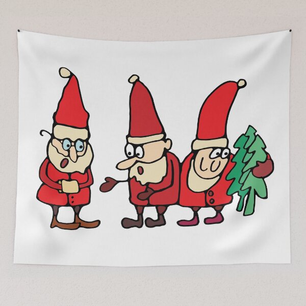 Item preview, Santa Claus with Christmas trees designed and sold by TerazTy.
