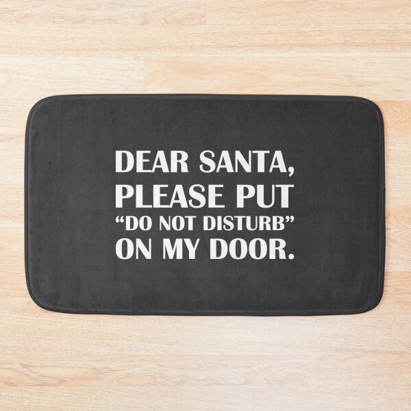 Item preview, Dear Santa, Put “Do Not Disturb” On My Door / Introvert Joke Funny T-Shirt Label designed and sold by introvertvibes.