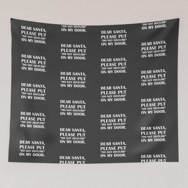 Item preview, Dear Santa, Put “Do Not Disturb” On My Door / Introvert Joke Funny T-Shirt Label designed and sold by introvertvibes.