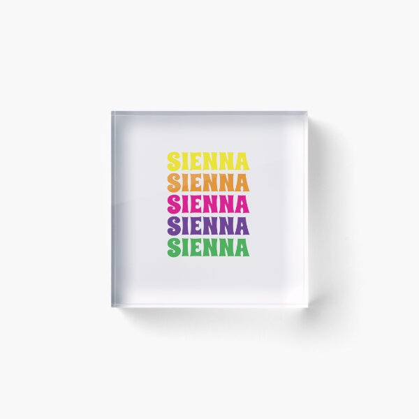 Item preview, Sienna Name Girl Colorful designed and sold by Monika Howarth.
