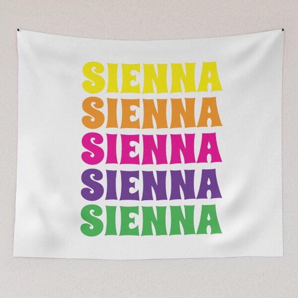 Item preview, Sienna Name Girl Colorful designed and sold by Monika Howarth.
