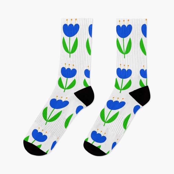 Item preview, Beautiful painted tulip flower - folk embroidery pattern designed and sold by mikistudio.