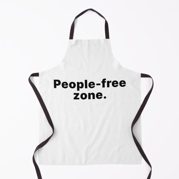 Item preview, People-free zone | Black text designed and sold by ThingsOnTees.