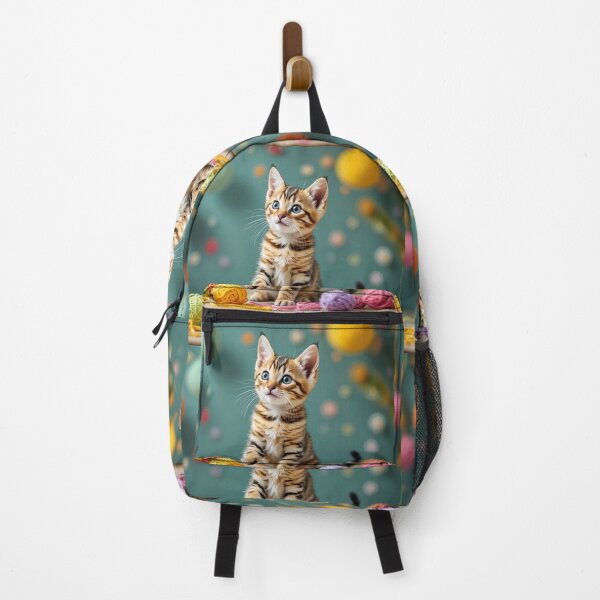 Item preview, A colorful 3D pattern background featuring cute cat breeds with whimsical accessories, ideal for pet-themed crafts, cards, and playful decor. designed and sold by AlwaysHome.