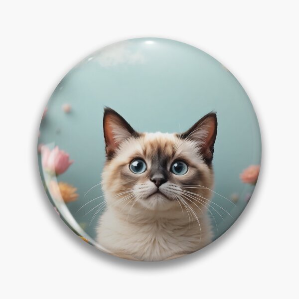 Item preview, An enchanting 3D pattern background depicting various cute cat breeds surrounded by flowers and nature, perfect for spring-themed designs and decor. designed and sold by AlwaysHome.