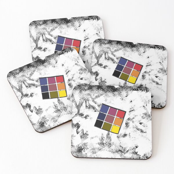 Item preview, Rubik's Cube on Frost Flower Background designed and sold by marinasfamily.