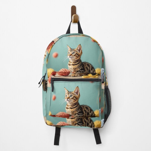 Item preview, A vibrant 3D pattern background featuring cute cat breeds with playful expressions, perfect for children's products, toys, and fun decor. designed and sold by AlwaysHome.