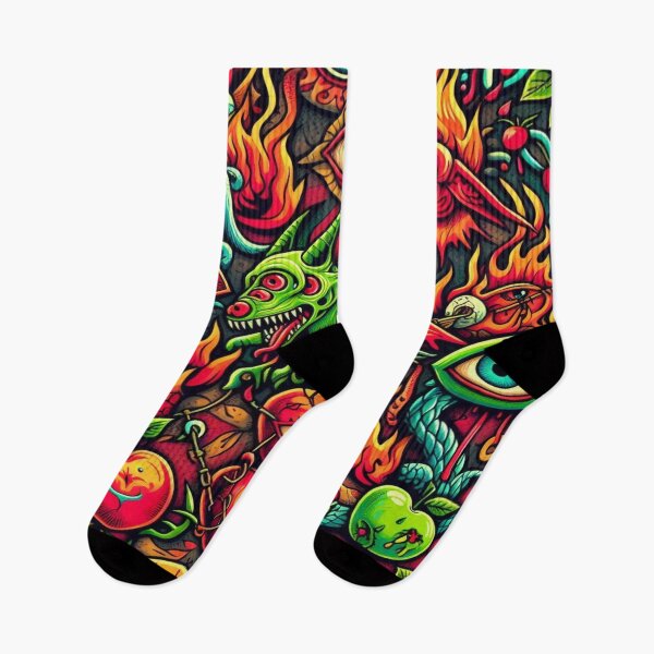Item preview, Fiery Hell Fruits and Fragmented Animals in a Rose Maze designed and sold by Imaginarium of Chaos falcon88 .