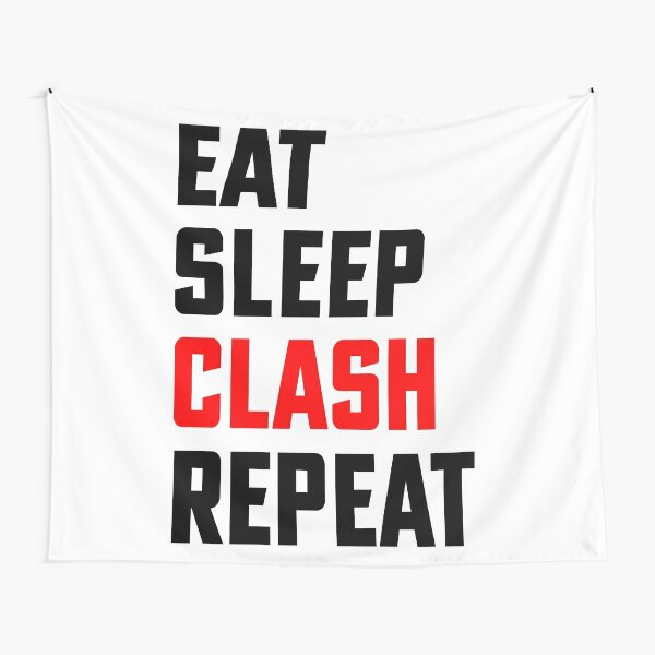 Eat, Sleep, Clash, Repeat - Eat Sleep Repeat - Clash of Clans Tapestry