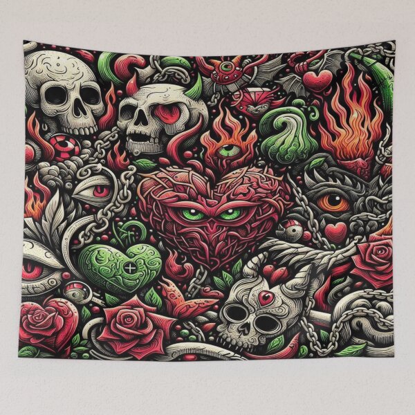 Item preview, Fragmented Animals and Anomalous Hearts in a Hellish Fruit Garden designed and sold by Imaginarium of Chaos falcon88 .