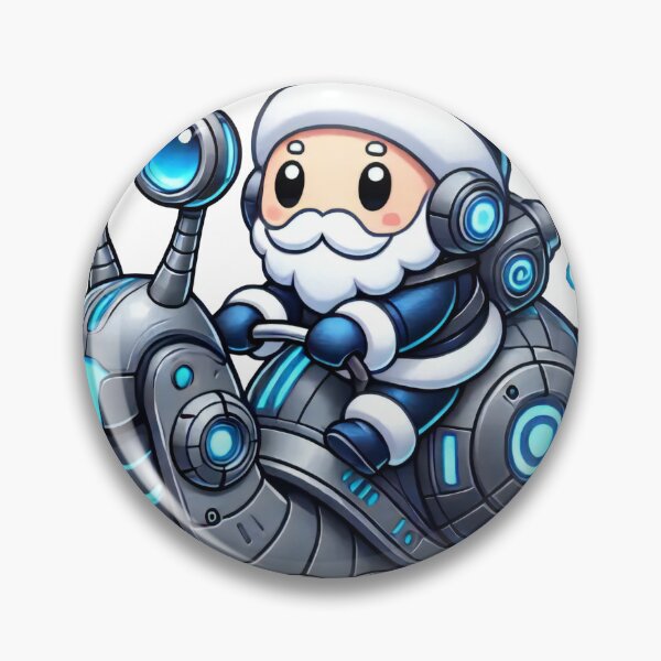 Item preview, Cyber Santa on Futuristic Snail – Sci-Fi Holiday Adventure Art designed and sold by AIARTIST1.
