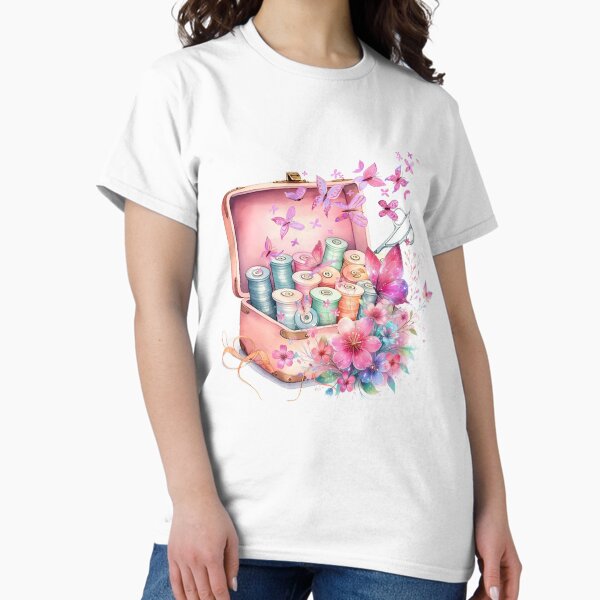 Sewing threads and butterflies Classic T-Shirt
