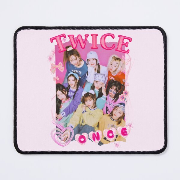 Item preview, TWICE Kpop Girl Group Pink Collage Design  designed and sold by AJUNICE STUDIO.