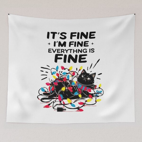Item preview, Everything is Fine - Funny Quote Design - Gift for pet lover  designed and sold by Colorful-Garden.