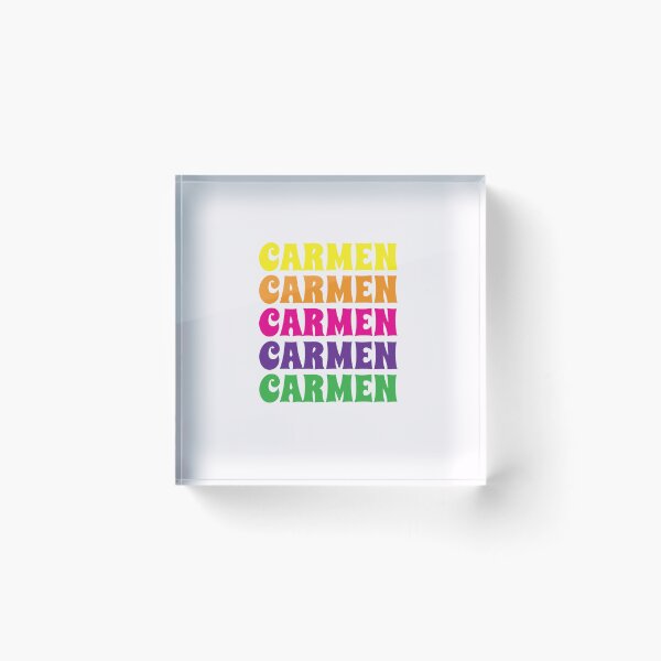 Artikelvorschau, Carmen Name Mädchen Bunt entworfen und verkauft von Monika Howarth.