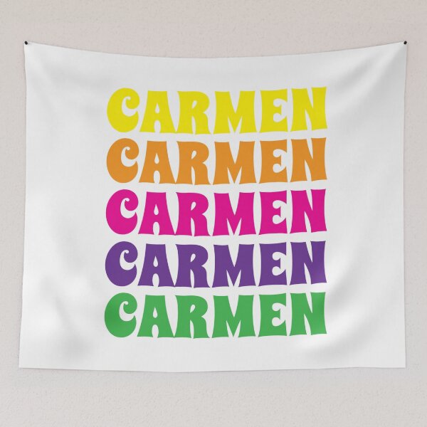 Item preview, Carmen Name Girl Colorful designed and sold by Monika Howarth.