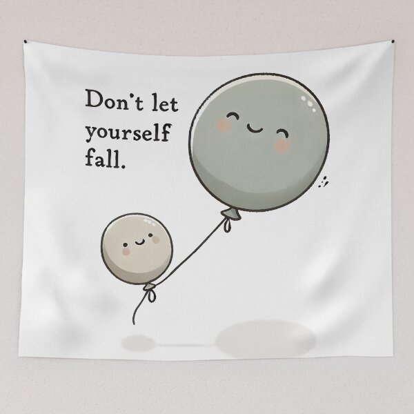 Item preview, Smiley Balloons: Don't Let Yourself Fall designed and sold by DreamDigi2024RB.