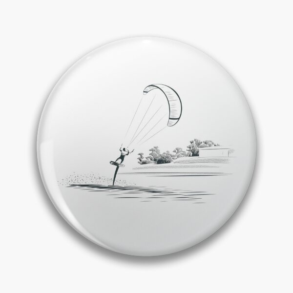 Item preview, Passion for Kitesurfing: Minimalist Kitesurfing Art. Sub Surfing, Paddleboarding designed and sold by StyleFused.