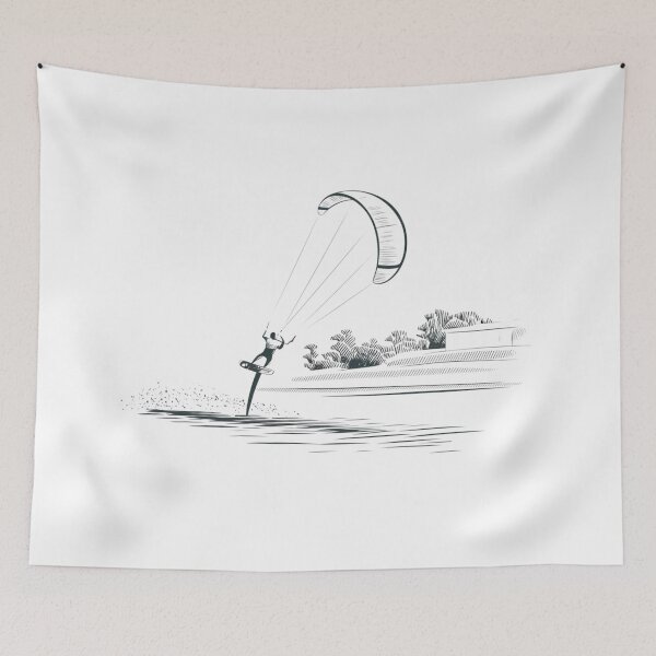 Item preview, Passion for Kitesurfing: Minimalist Kitesurfing Art. Sub Surfing, Paddleboarding designed and sold by StyleFused.