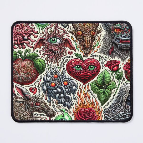 Item preview, Maze of Roses with Fragmented Animals and Fiery Hell Fruits designed and sold by Imaginarium of Chaos falcon88 .