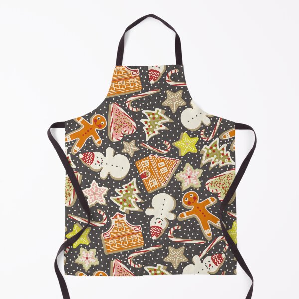 Item preview, Gingerbread Man & Houses - Winter Holiday Treats in Black designed and sold by bala-sabina.