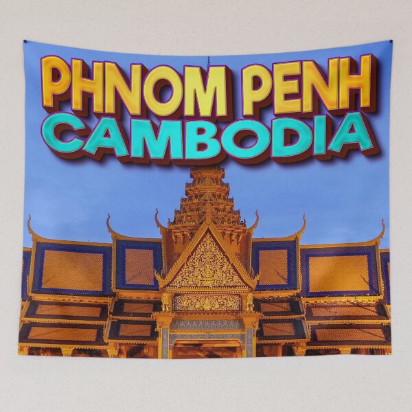 Item preview, Phnom Penh, Cambodia - Royal Palace in Phnom Penh at Dusk designed and sold by TravelWish.